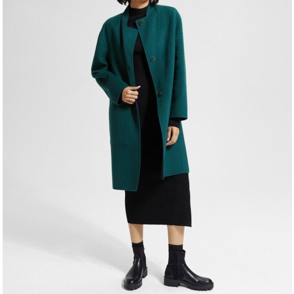Theory Jackets & Blazers - Theory Alma Reversible Wool Coat XS